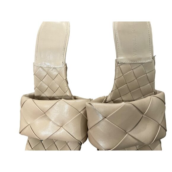 BOTTEGA VENETA The Lido Sandals in Cane Sugar 36 Womens Leather High Heels - Picture 6 of 16